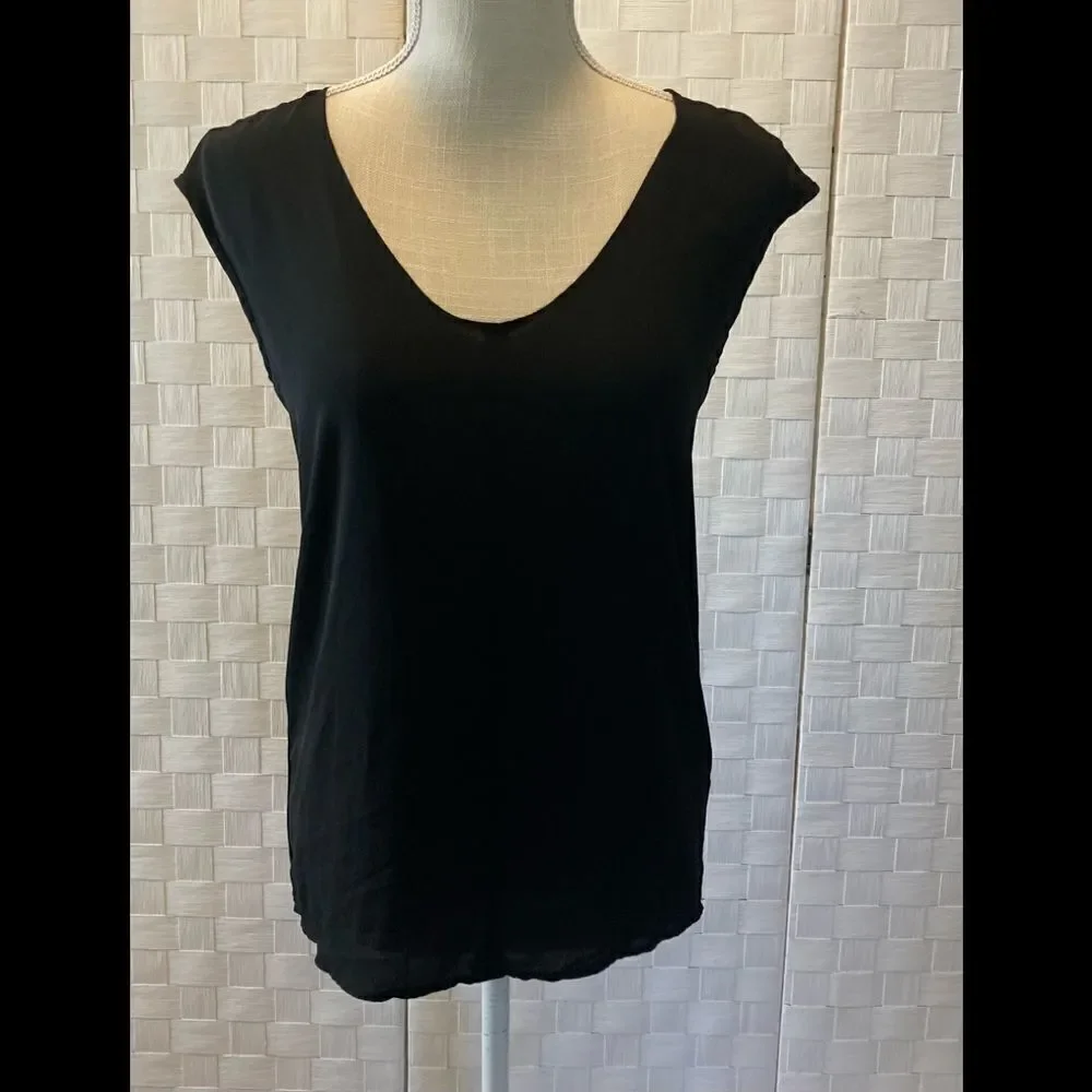 J Crew Black blouse XS